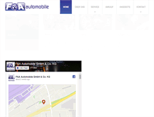 Tablet Screenshot of fa-automobile.de